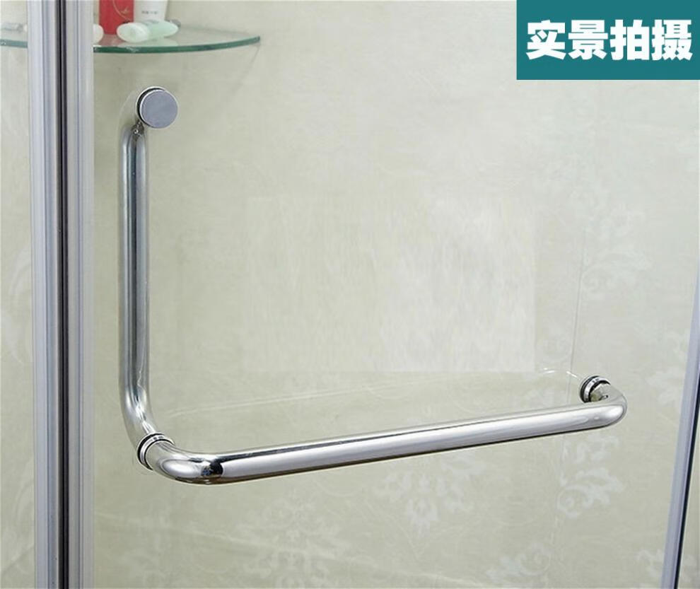 淋浴房配件卫生间隔断浴室玻璃推拉门拉手不锈钢玻璃门把手225425