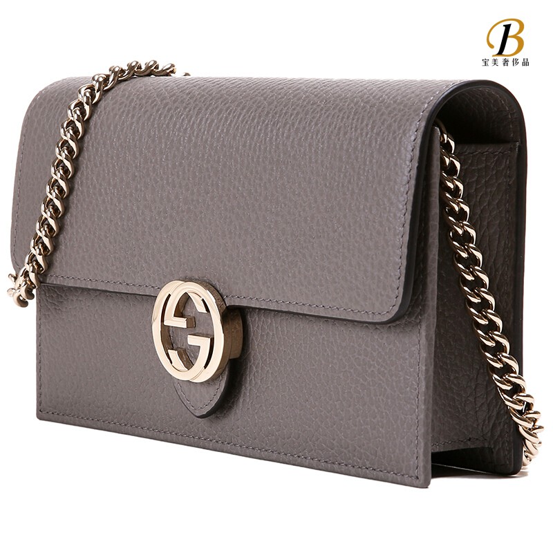 鉴定gucci古驰女包双g风琴包荔枝纹皮革单肩斜挎链条包送女友510314