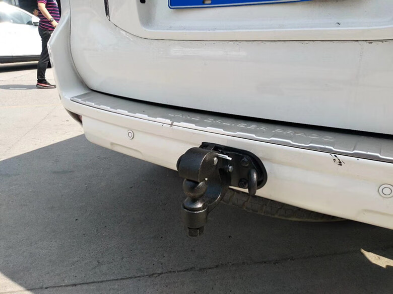 专用于普拉多拖车钩031819丰田霸道2700拖车勾4000改装 球形款电镀