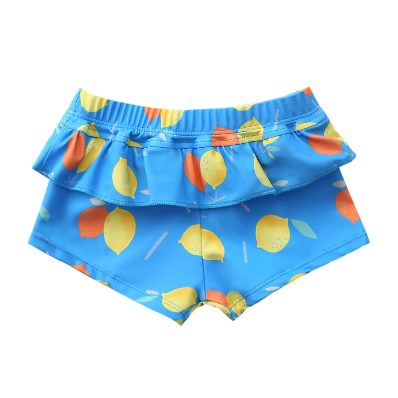 骠傲儿童泳裤女平角大中小童宝宝婴幼儿女孩游泳裤女童泳裤 栗色 905