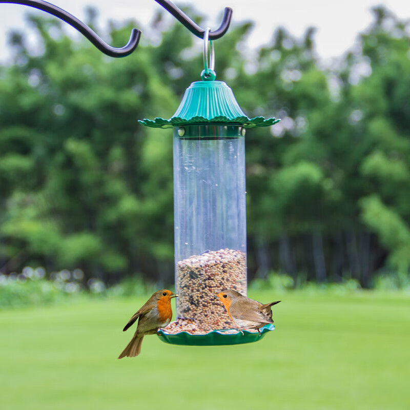 慈悲布施食用具金属喂鸟器野外阳台户外花园悬挂式防水喂食器cw3136a