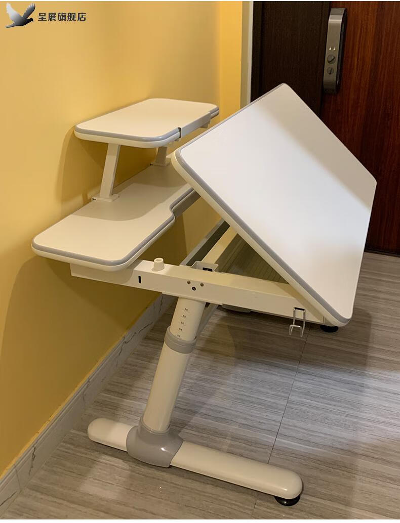 growell学习桌威尔椅子套装简约小学生书桌可升降写字桌家用新款l型长