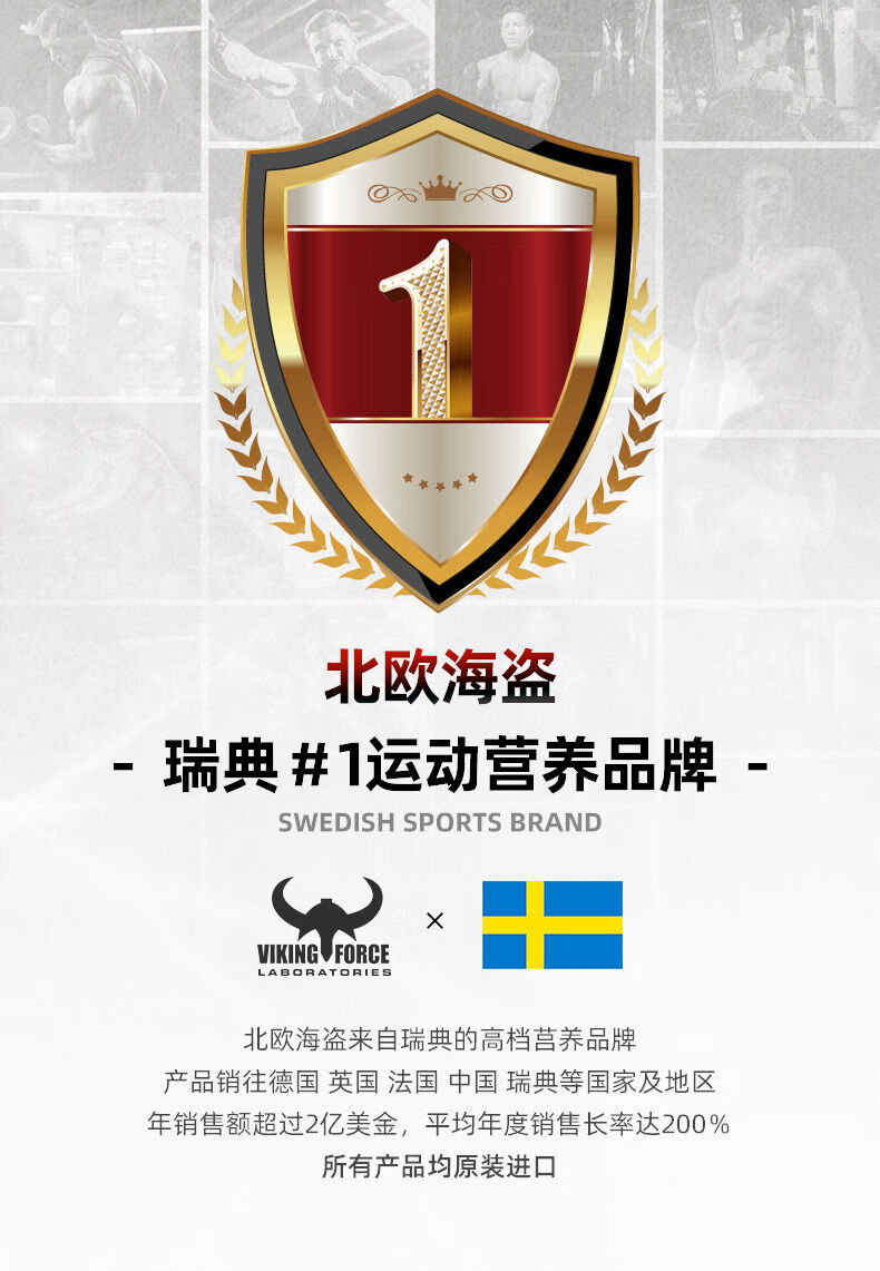viking force北欧海盗肌酸一水肌酸至纯肌酸 350g 爆发耐力男女健身