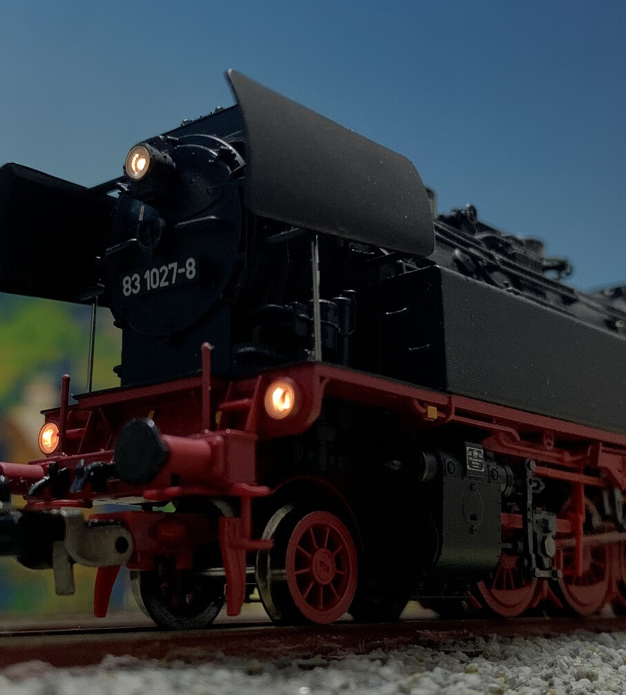 火车模型 50632 55916 br83蒸汽机车合金烟效音效ho 配套客车厢(5节)