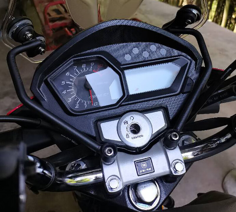 适用于五羊本田帅影wh1507a摩托车挡风玻璃前风挡玻璃护手罩改装时尚