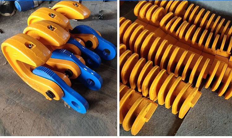 l型起重合金钢吊钳模锻横吊竖吊平吊钳钢板钳水平1吨5t夹索具吊钩l吊