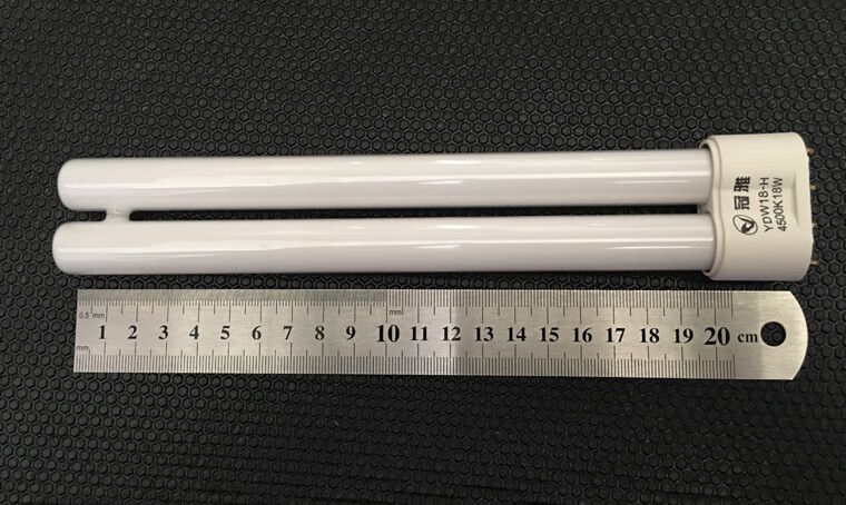 优品原装冠雅护眼灯管18瓦h型台灯灯泡4500k18w四平针ydw18wh自然光