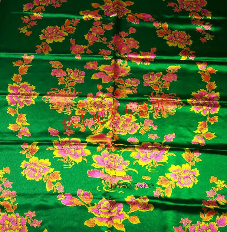 被婚车小姐薄款丝绸披红 七彩龙凤喜-大红 150x200cm被面【图片 价格