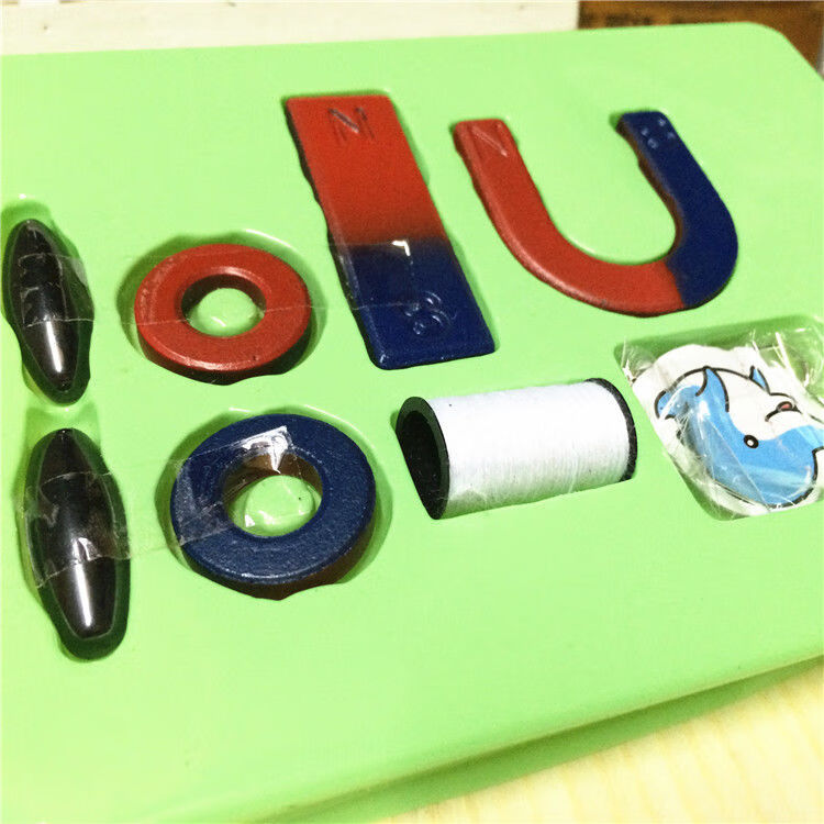 u型圆形吸铁石玩具教学磁条磁铁实验套装磁悬浮小车u型圆形吸铁石指南