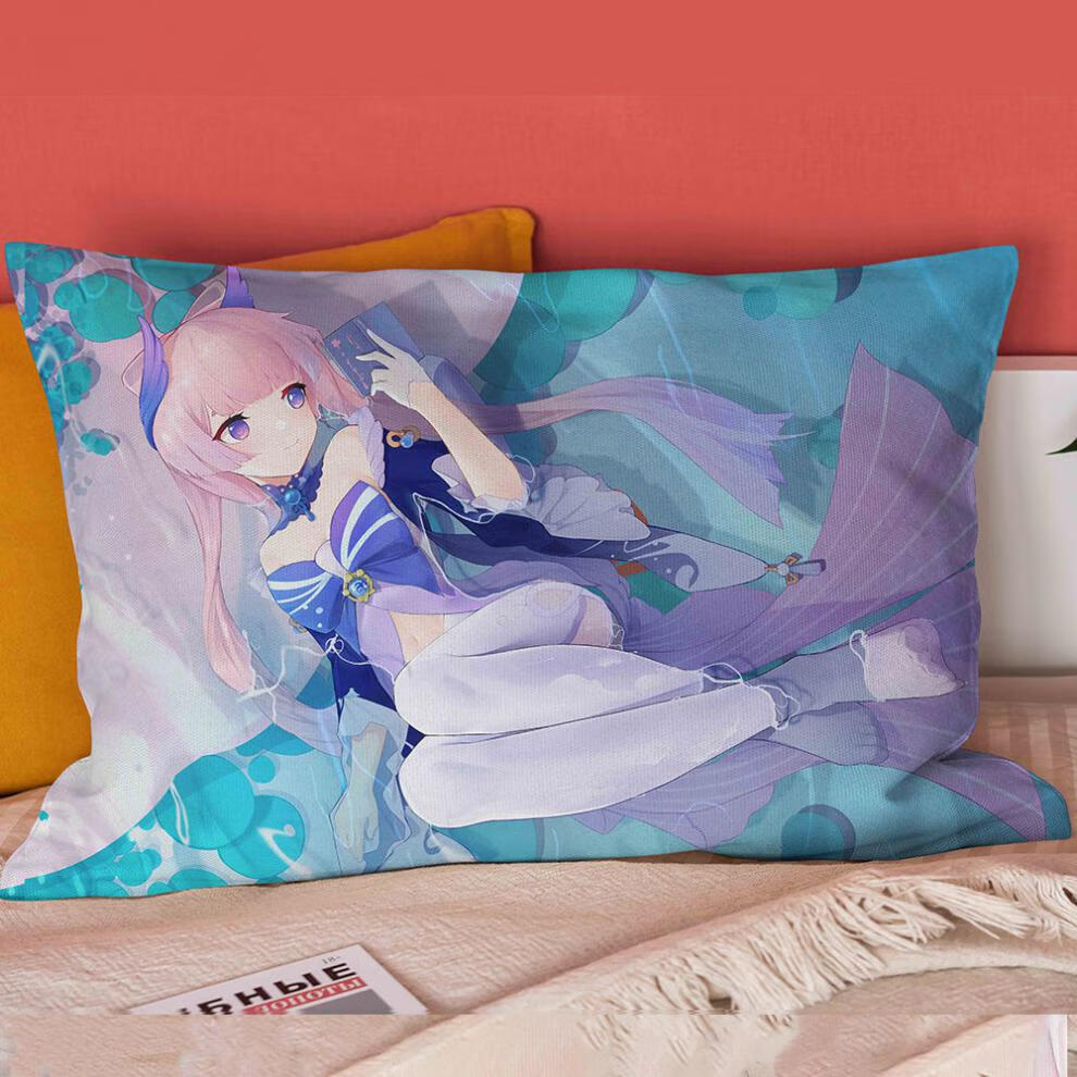 原神周边半身抱枕八重神子胡桃雷电将军申鹤动漫二次元长枕头靠垫定制
