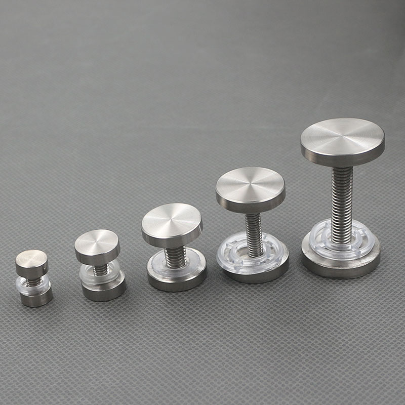 304不锈钢双头实心广告钉夹钉亚克力固定支撑夹板钉 装饰台面笔钉定制