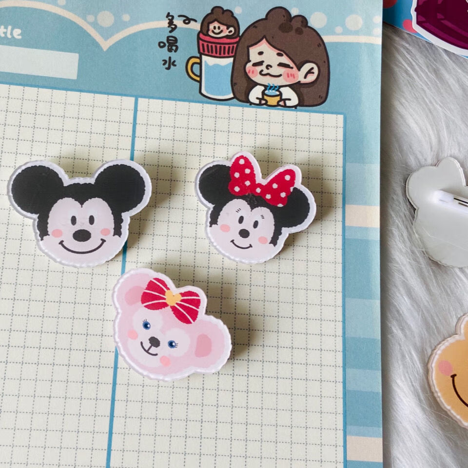 ins可爱小熊小兔亚克力徽章衣服包包饰品别针装饰 史黛拉-亚克力胸针