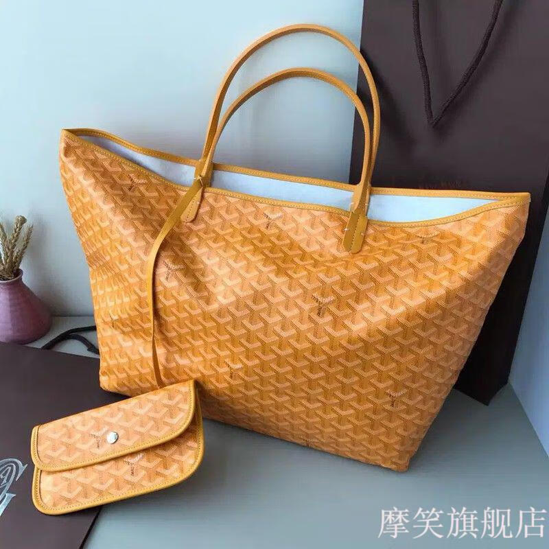 goyard戈雅狗牙购物袋戈雅高雅德中大号大容量单面帆面单肩手提购物袋