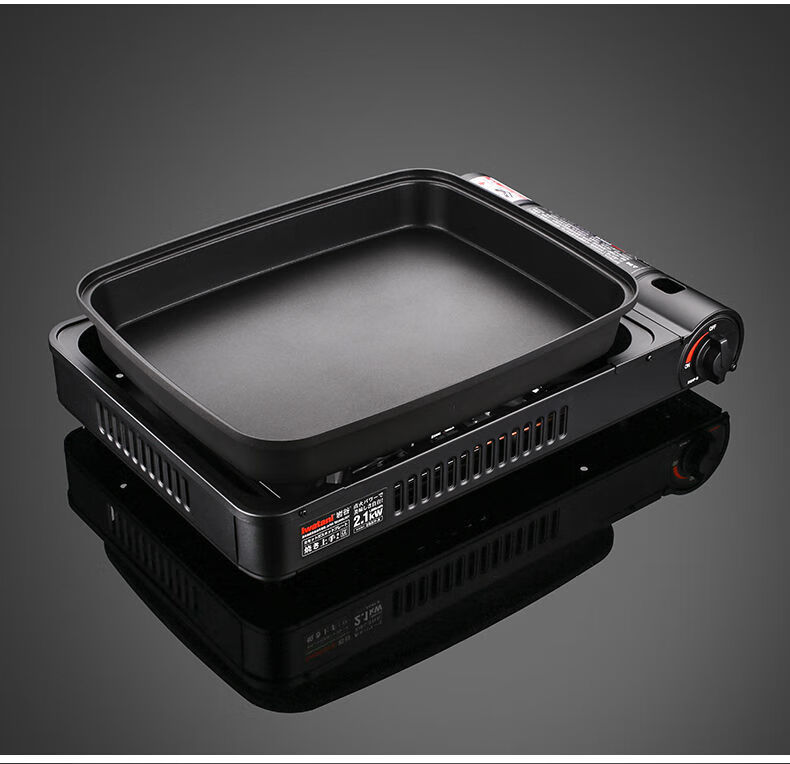 日本岩谷煎烤炉炒炉防风便携卡式炉大容量加深烤鱼燃气炉瓦斯卡磁斯炉