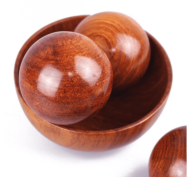 宝利嘉花梨木质健身球手球实木文玩手转球中老年人锻炼康复球手握球2