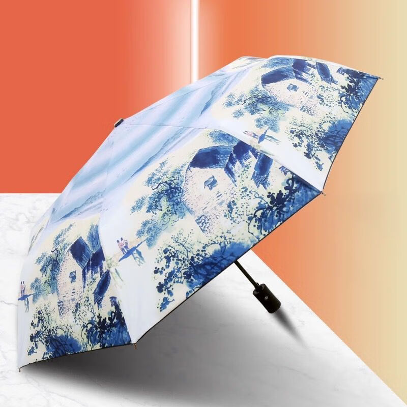 迷你伞可随身携带义乌浓缩伞铅笔伞贵宾伞油画韩版学生晴雨两用黑胶