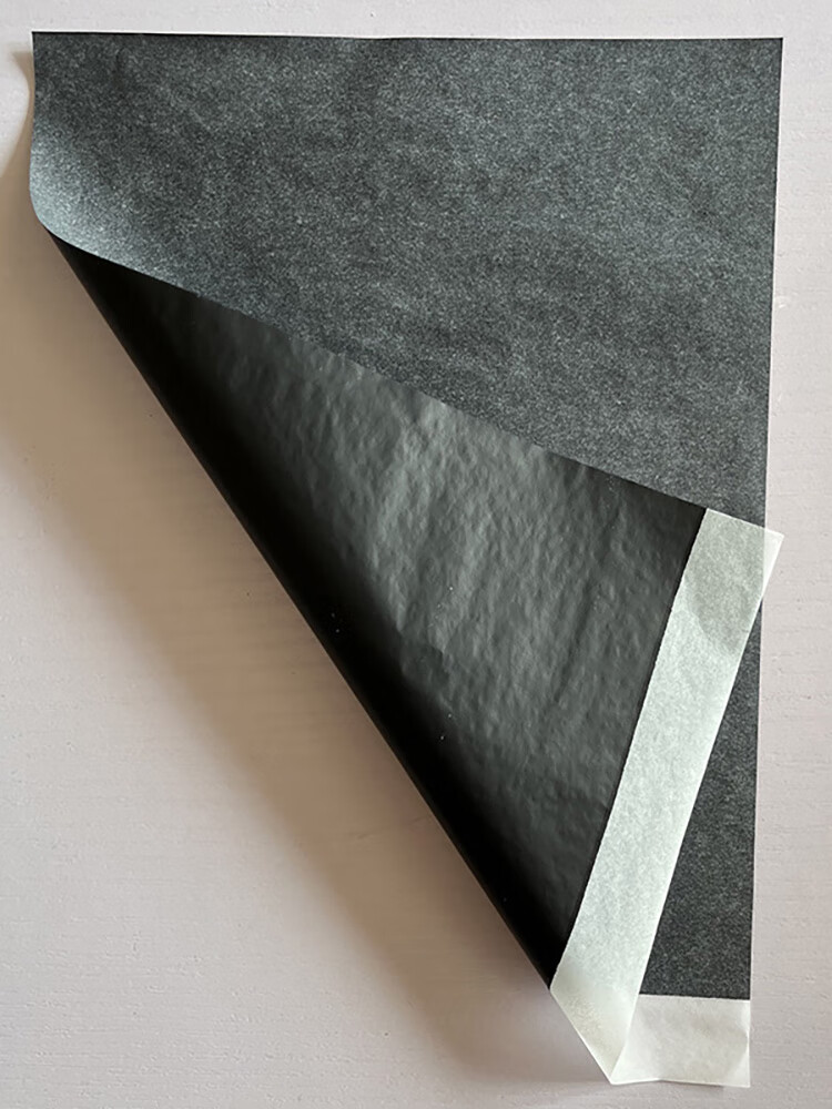 z复写纸黑色作业罚抄纸单面复印纸专用16k绘画印字纸临摹纸踏蓝印纸