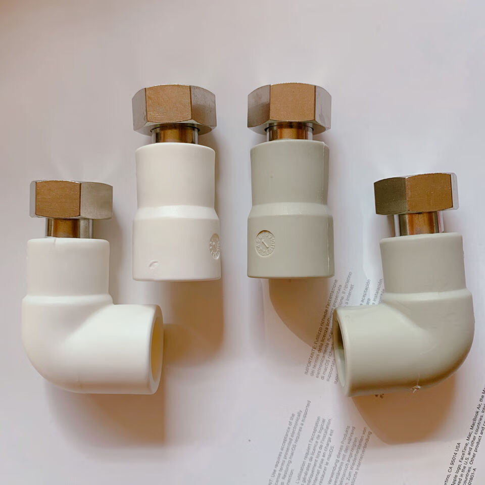 金潮热水器配件山东售后指定4分ppr热水器活接弯头铜活弯接头金乳白弯