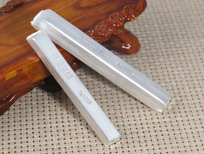 魅丽饰季9999足银银原料碎银银块银条银锭银料999足银投资收藏可回购