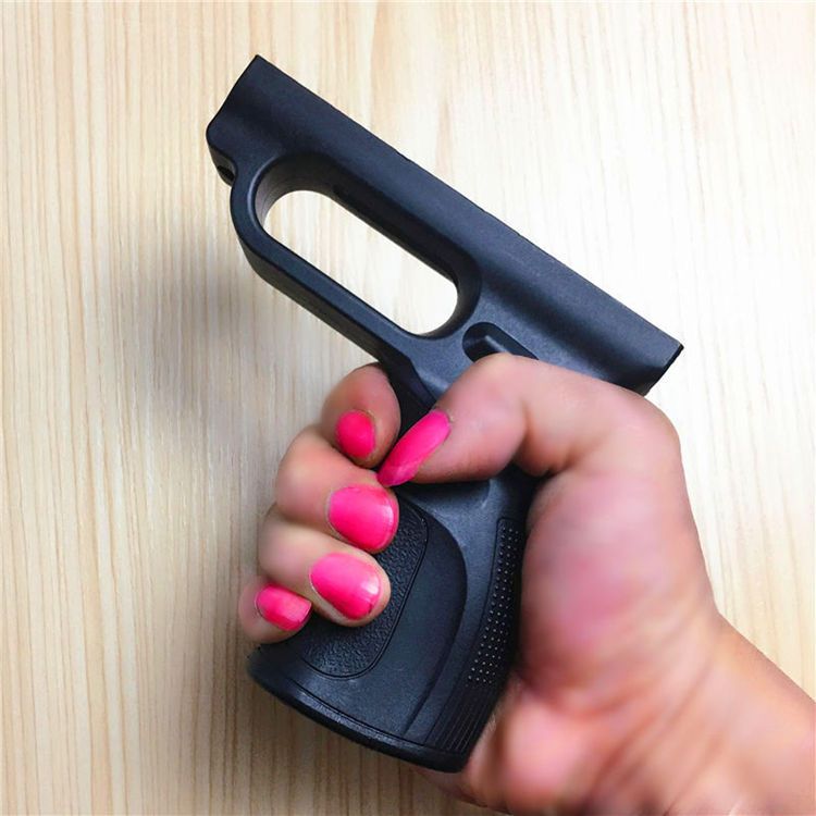 弹弓抢塑料握把尼龙把手7字手柄撒放器空心把手夹珠精准户外配件 尼龙