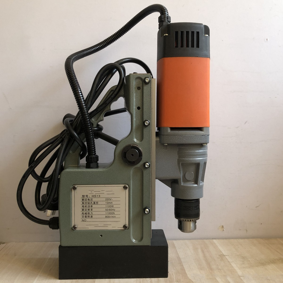 定制磁力钻磁座钻空心钻磁铁钻钢板打孔机hs132328323565rehs16加强型
