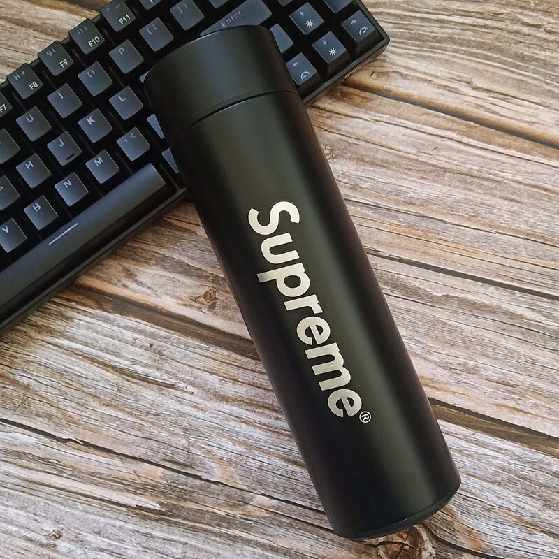 可乐保温杯潮牌supreme智能创意个性潮流情侣男女士网红ins抖音水杯