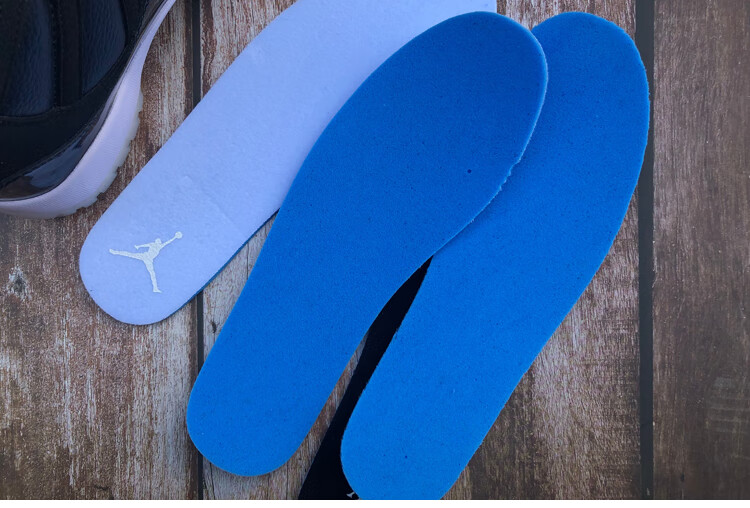 适配耐克nike乔丹aj1鞋垫原装吸汗防臭运动男女黑脚趾禁穿篮球鞋zoom