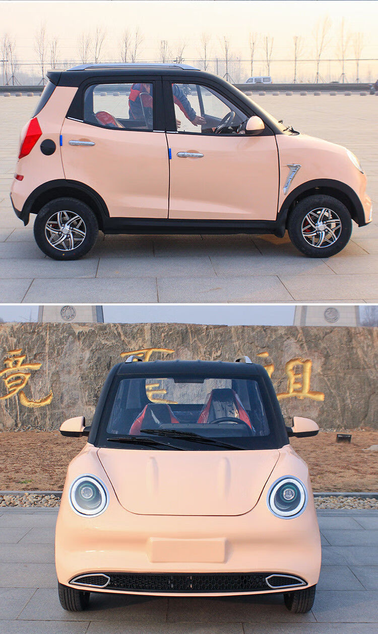 中老年代步电动车老头乐 新能源电瓶车高配油电两用四轮电轿接送孩子