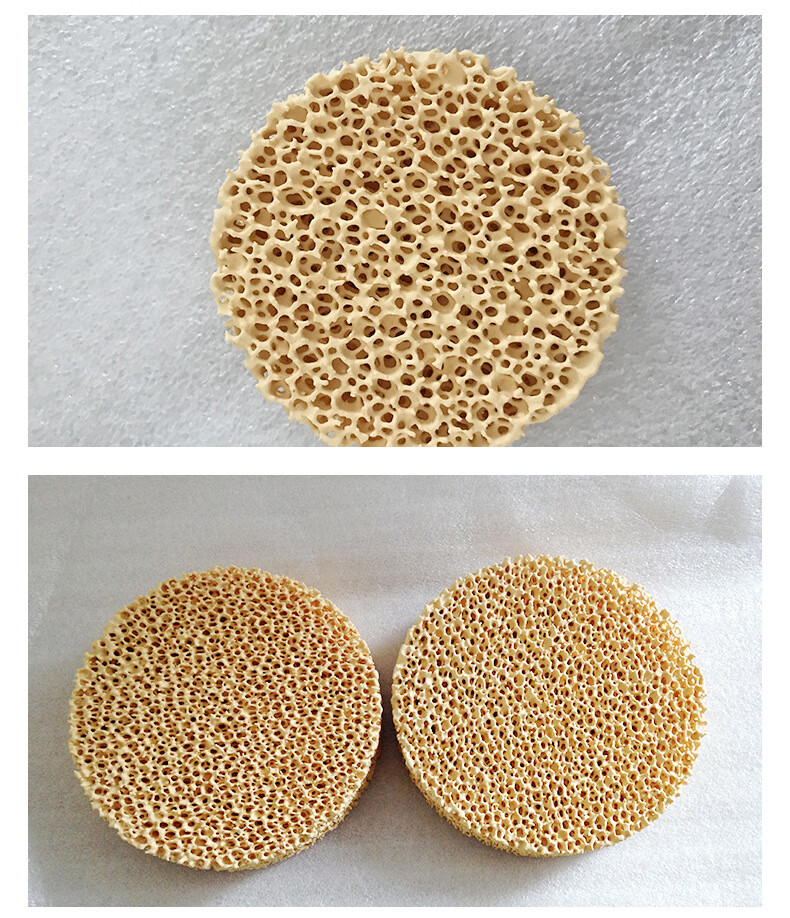 氧化锆陶瓷过滤片氧化锆 氧化镁泡沫陶瓷过滤器 蜂窝陶瓷耐1000℃ φ