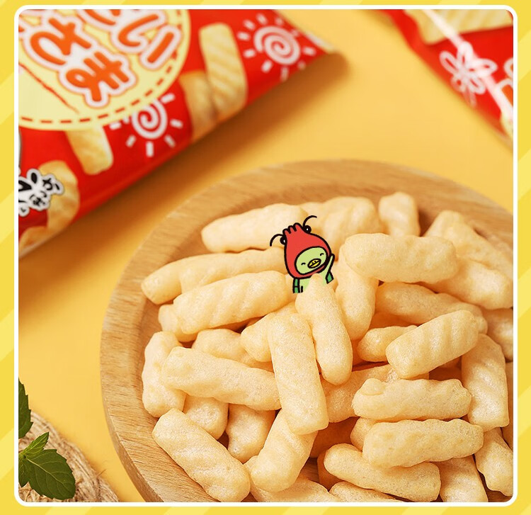 卡乐比calbee河童虾条日本非油炸磨牙零食1岁起食用4包装卡乐比儿童