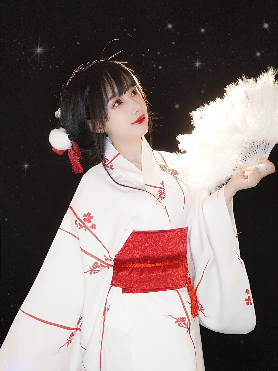 均欣神明少女和服女日式浴衣正装樱花改良套装日系和风影楼复古写真