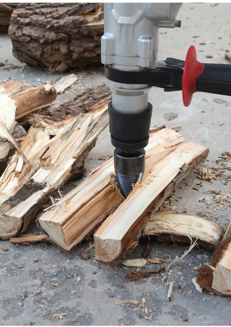 绿林劈柴材神器家用农村钻头分裂柴电动专用工具劈木头大号破机85客户