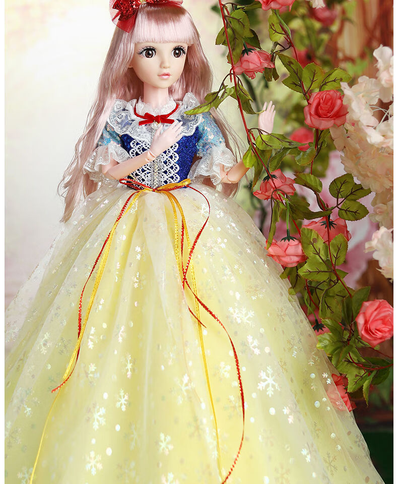 facemini80厘米洋娃娃玩具女孩彤乐芭比套装爱莎大号公主大玩偶生日