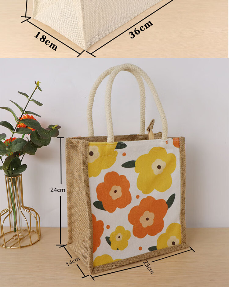 君我七宝阁无印麻布袋定制环保良品亚麻袋包包帆布袋防水文艺棉麻手提