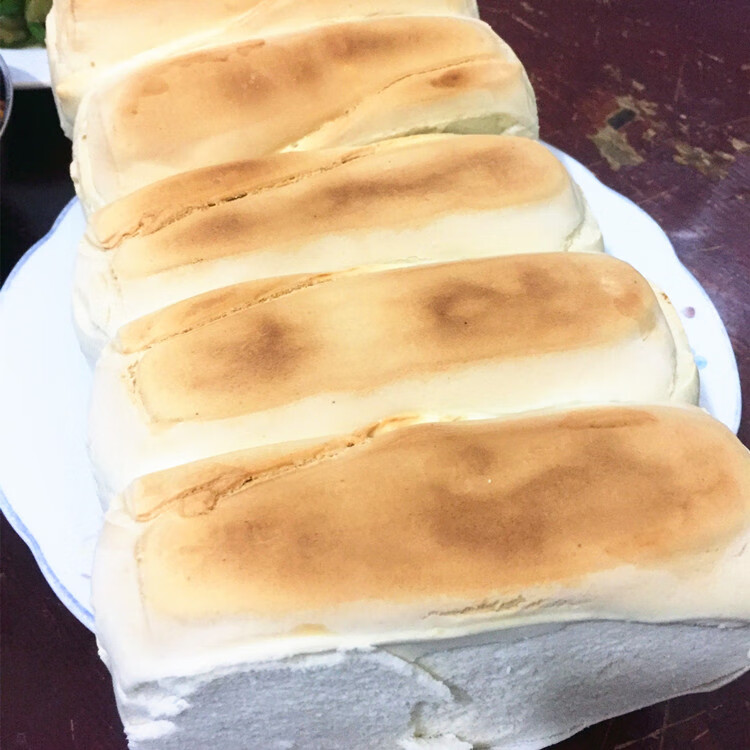 安徽阜阳临泉特产硬面馒头农家手工地锅带焦蒸馍带焦小枕头馍三斤