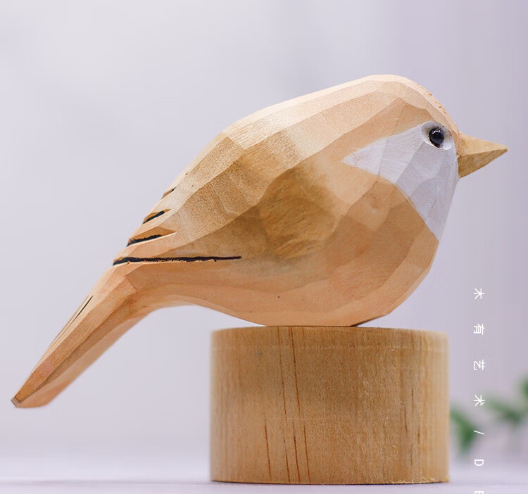 纯手工肥啾鸟车载摆设木雕创意礼物 粉红小鸟【图片 价格 品牌 报价】