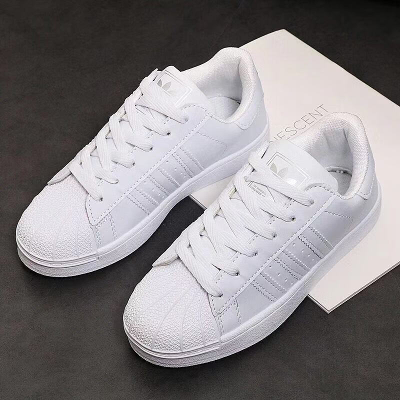 贝壳头板鞋小白鞋男女潮鞋 经典黑白金标 44