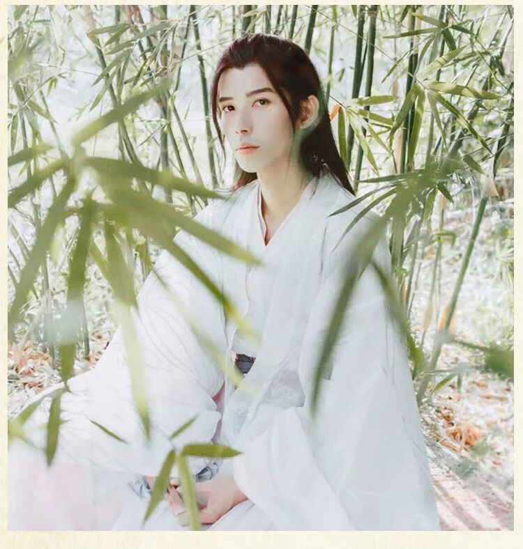 古装汉服男士假发套头套古风长发男马尾发套公子影视表演整顶头套艾妃