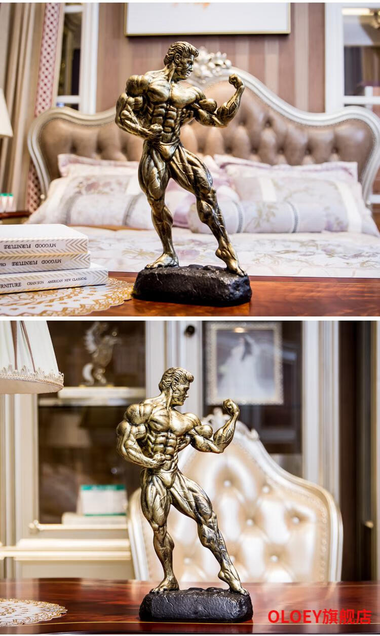 602022新款塑造自己雕塑 拳王肌肉男健美先生健身比赛奖杯大力士