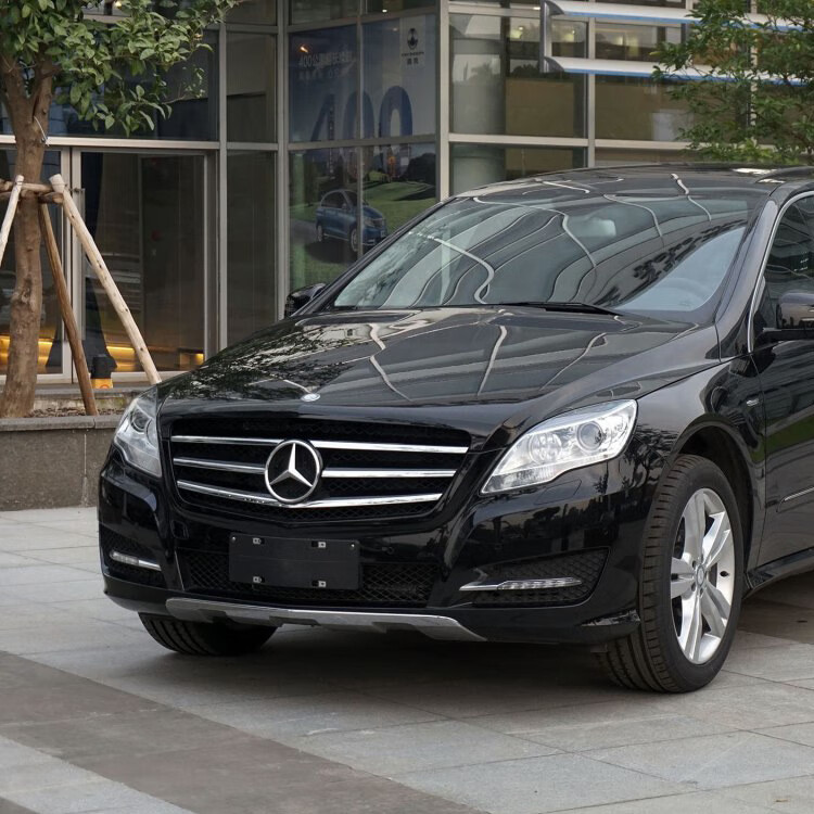 适用奔驰r级r300前牌照板r320底座转换r350框r400后车牌架500托盘前