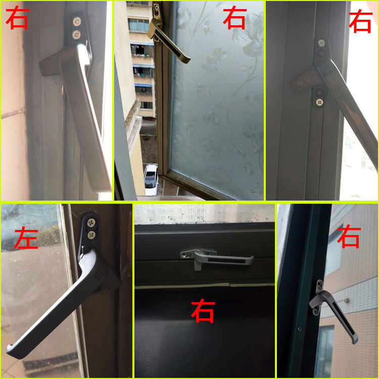 50平开窗执手铝合金窗把手外推开窗拉手塑钢窗七字把手平开上悬窗定制