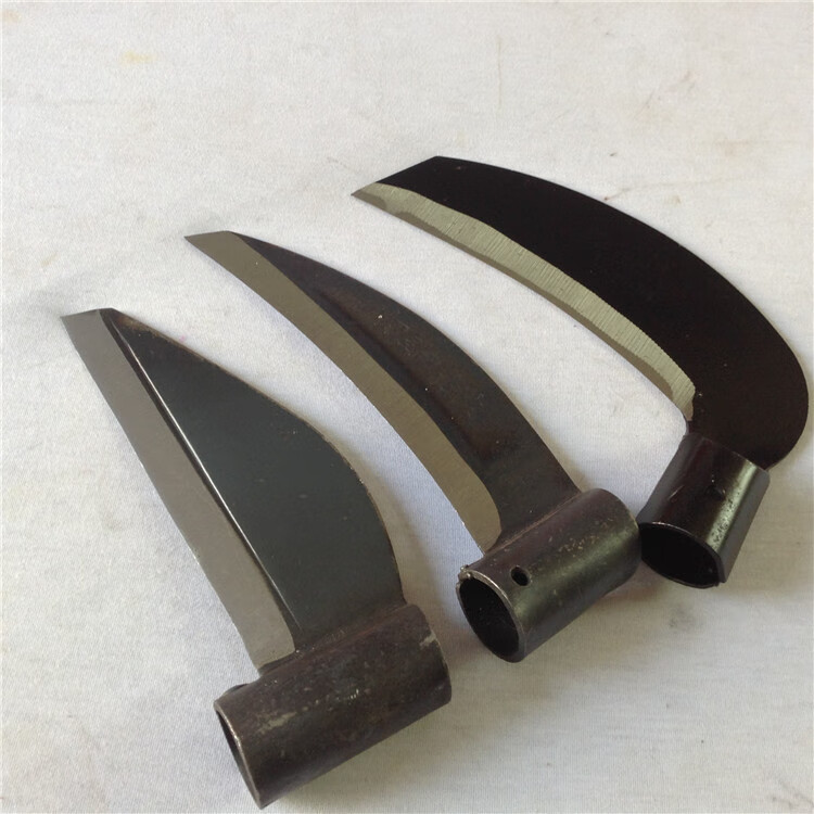 镰刀头进口锰钢长柄镰刀割草刀农具农用除草割稻割小麦镰刀 9# 扇镰