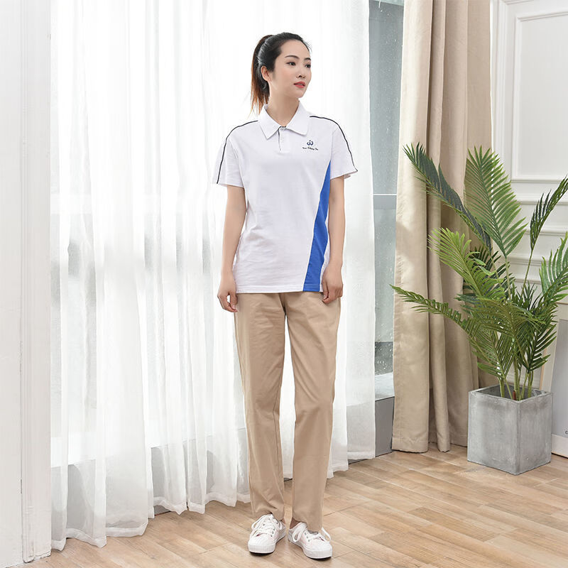 莉娅吴江高中校服高中生春夏季男女白校服外套白短袖校服套装吴江校服