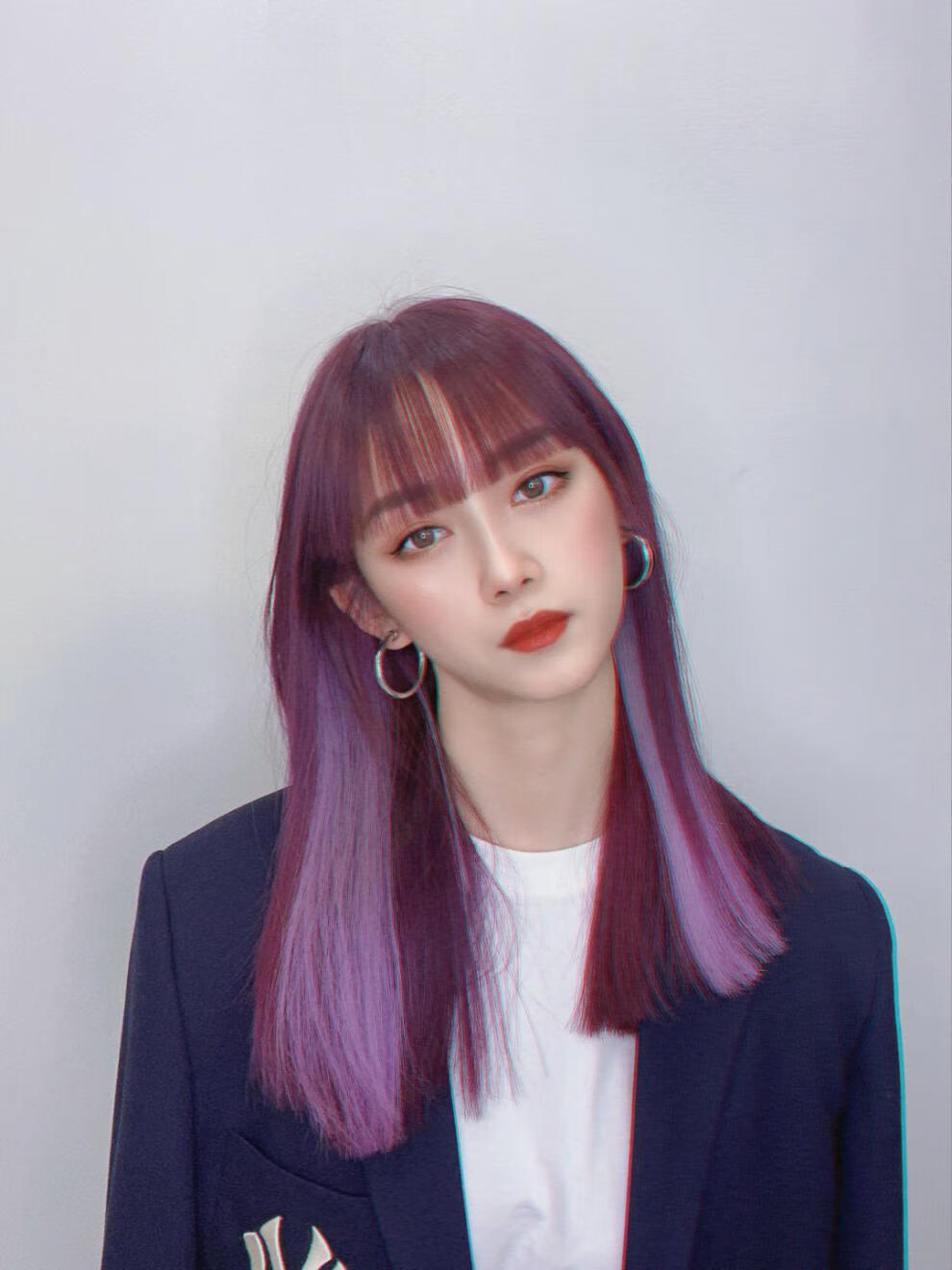 心机挂耳染2020流行色挑染染发膏彩色持久染发剂头发打蜡膏挂耳染雾