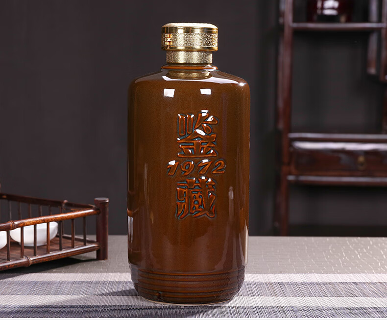 居富德陶瓷酒瓶3斤5斤装复古仿土陶家用酒壶窖藏密封中式泡白酒坛子酒