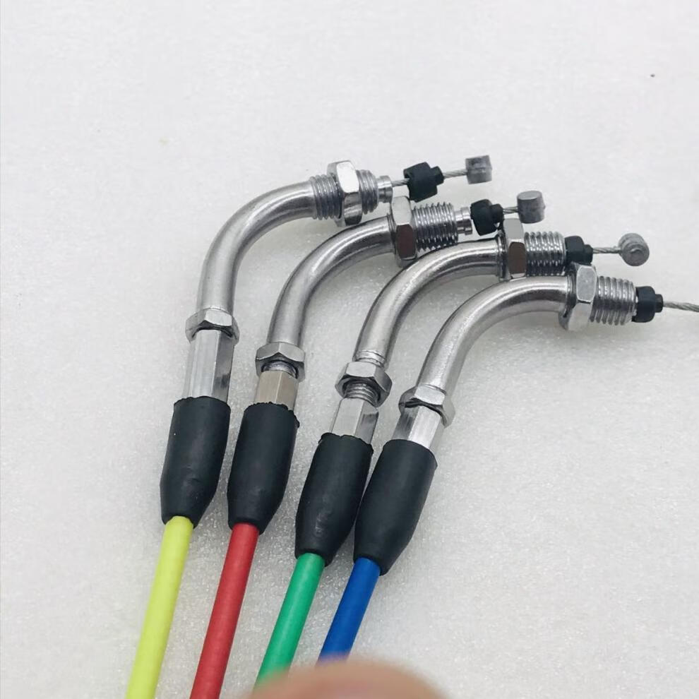 油门线尼比改装化油器拉线雷石福喜鬼火踏板摩托车配件nks定制黄色