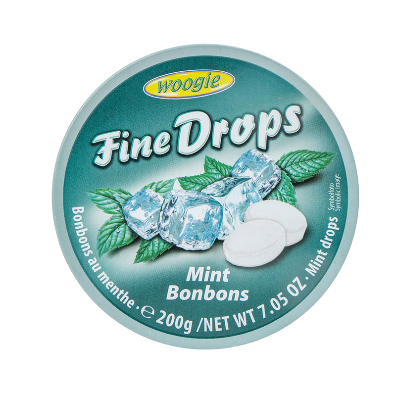 德国woogie糖果综合水果味糖果200g水果糖喜糖硬糖年货柠檬味薄荷味糖