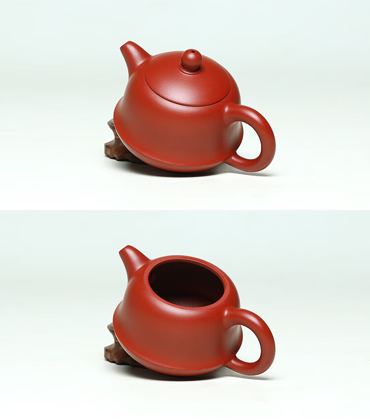 宜兴方圆紫砂壶小容量原矿大红袍纯手工家用泡茶壶潮汕三杯茶宜兴家用