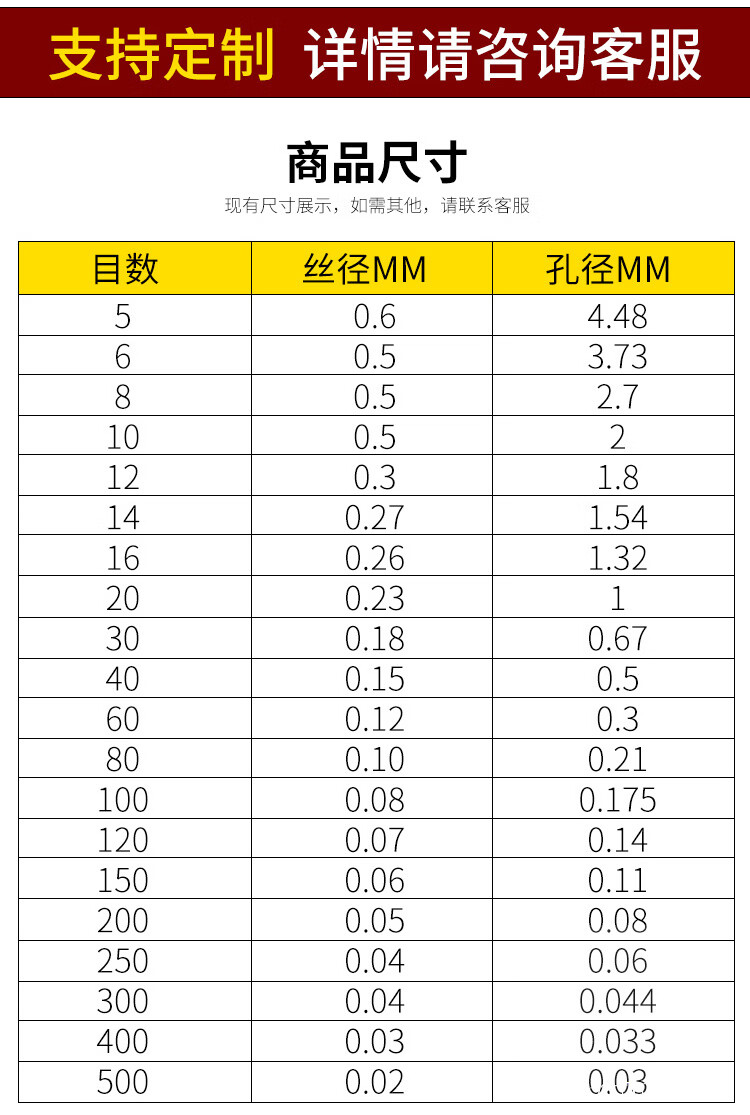 304不锈钢网筛网过滤网不锈钢丝网接焊网片5-400目工业筛网编织网 60