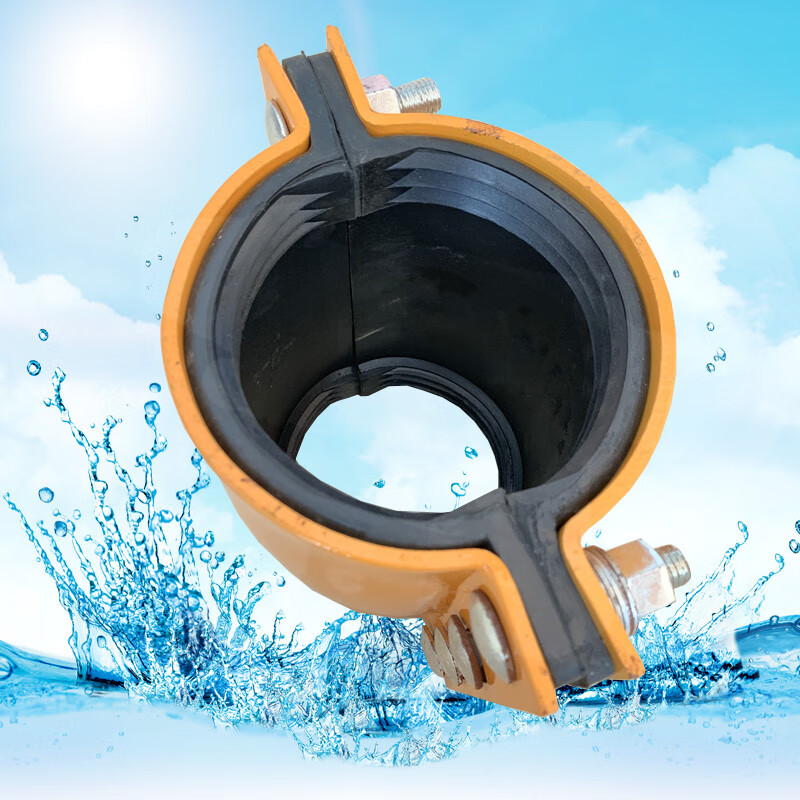 雷帕汀钢板抢修接哈夫节快速接头抱箍补漏卡子水管堵漏器夹板哈弗接管